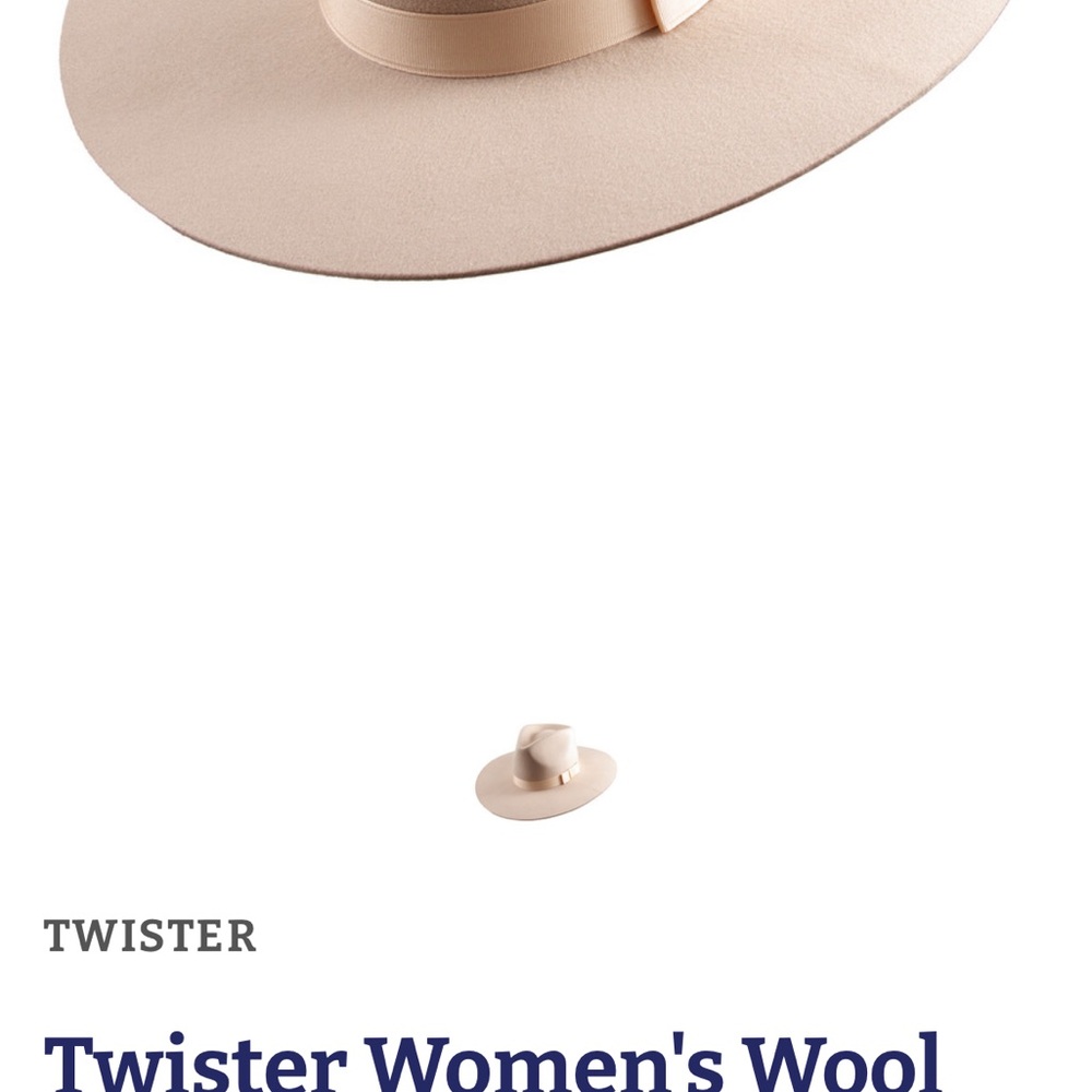 Twister Elegant Cream Wool Hat